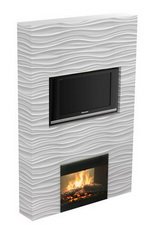 HOLLYWOOD Stone Condo Wall Unit Fireplace