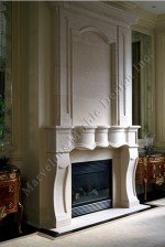 Luxury Limestone Fireplace Mantel