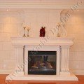 ANTONELLA custom limestone mantel surround