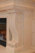 ANTONELLA Custom Limestone Mantel Surround