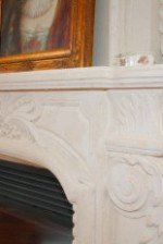 QUEEN French Limestone Mantel