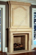 French Provincial Mantel With TV