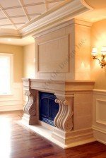 limestone mantel surround