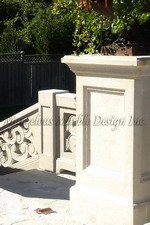 Custom Limestone Railing