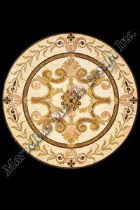 luxury marble floor medallion