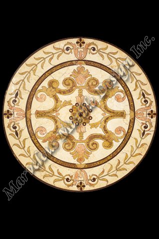 luxury marble floor medallion