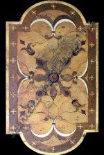 custom limestone floor design