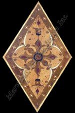 water jet cut marble medallion