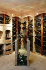 French Limestone Wine Cellar Racking