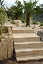 French Limestone tiles in Exterior