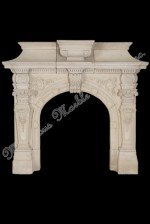 italian Limestone mantel
