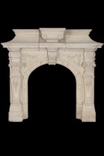 Antique 318 italian Limestone Mantel