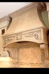 FLORENCE Stone Range Hood in Luxury Kitchen