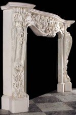 french louis marble mantel