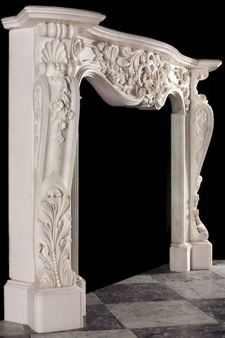 french louis marble mantel