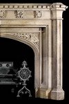 Antique 303 Gothic Limestone Mantels Design