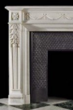 Antique 304  Louis XVI Marble French Fireplace Mantel