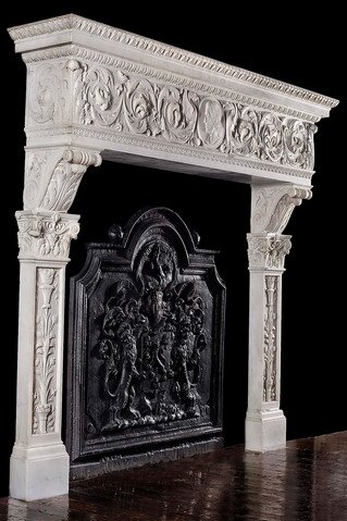 Custom Marble Mantel Design