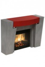 KING Cast Limestone Condo Fireplace