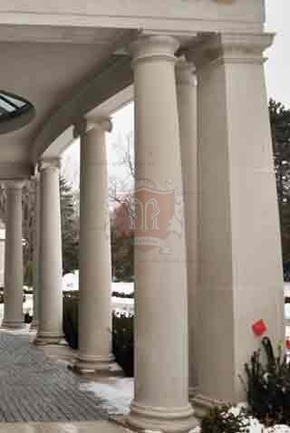 Entrance Limestone Columns