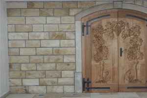 French Limestone Wine Cellar Racking