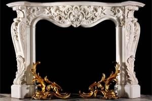 Antique 327 Custom Made Marble Mantel