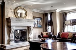 Antique 327 Custom Made Marble Mantel