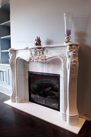 White Marble Mantel