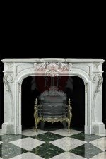 Antique 323 Bianco Carrara French Mantel
